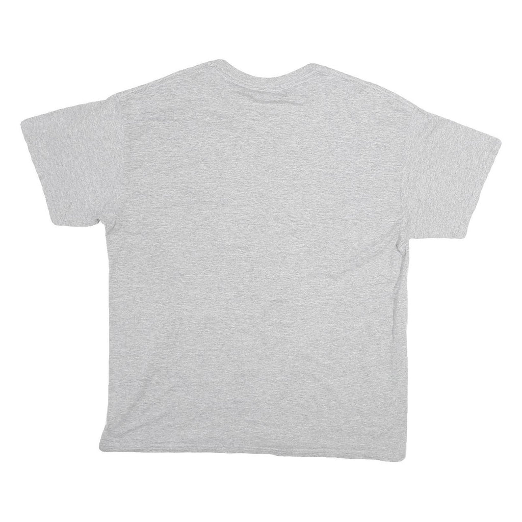 Mens Grey Cotton University Of Evansville Graphic T-Shirt L Short Sleeve Crew