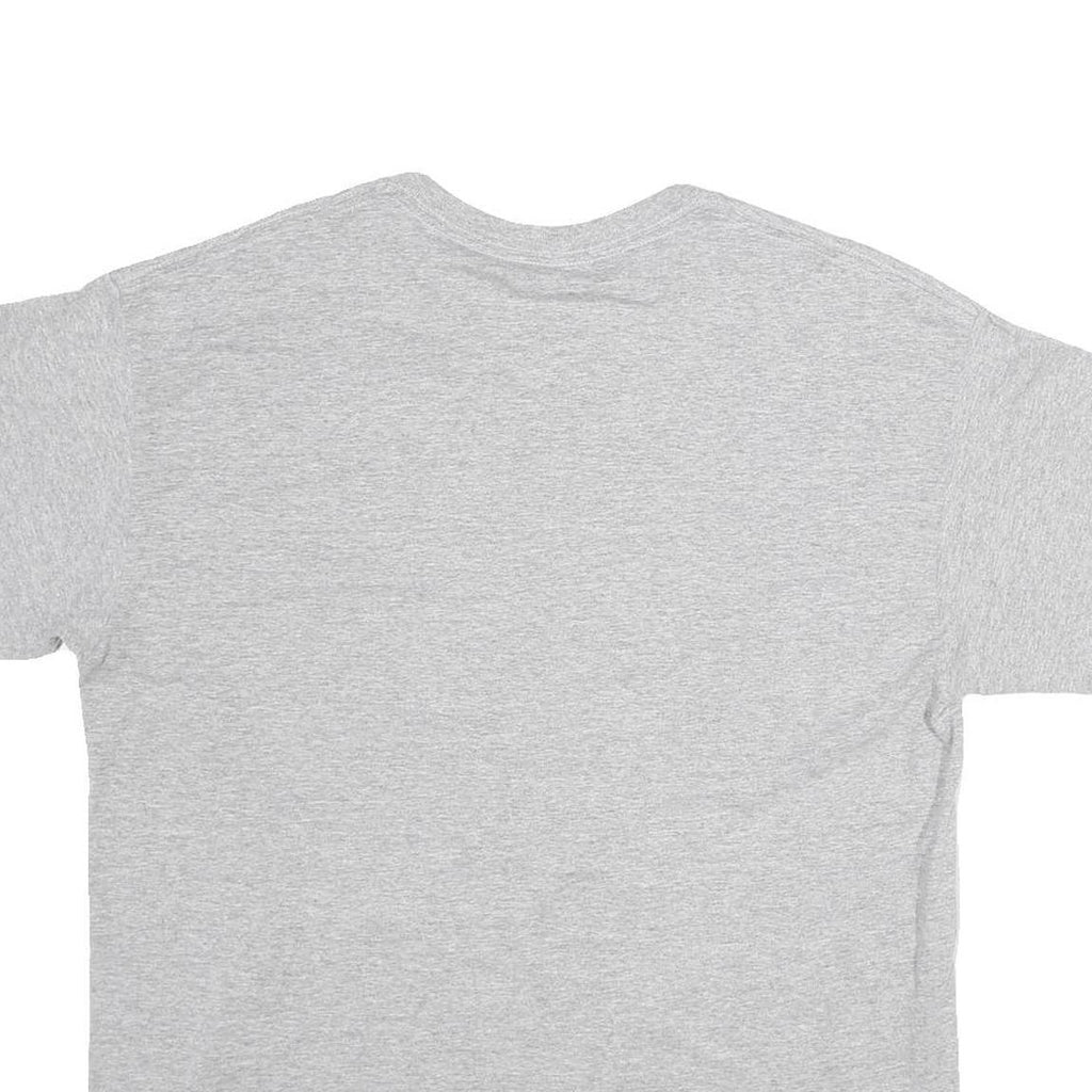 Mens Grey Cotton University Of Evansville Graphic T-Shirt L Short Sleeve Crew