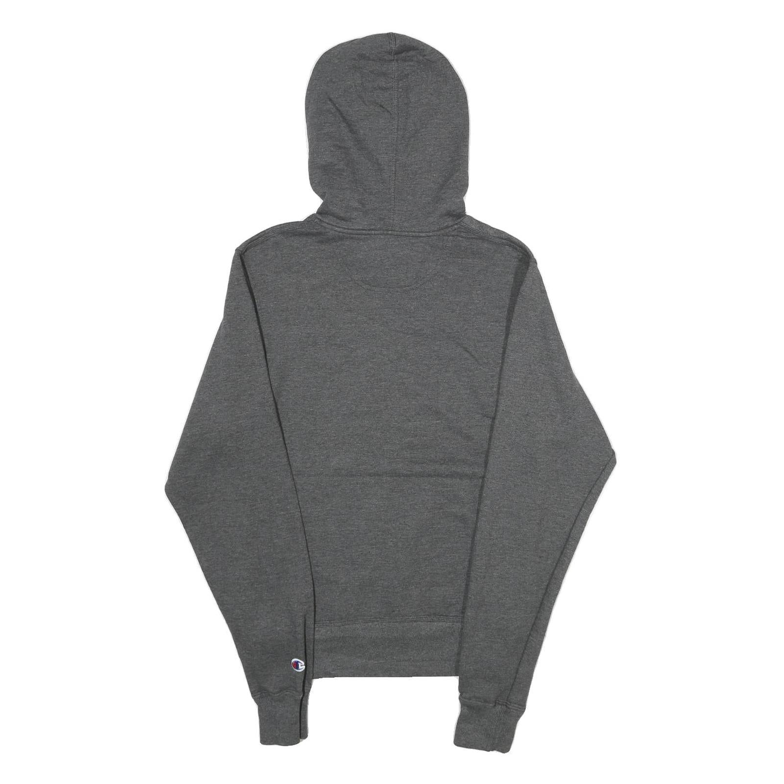 CHAMPION Mens Grey Hoodie XS Cotton Blend Pullover Sweatshirt Drawstring Hood