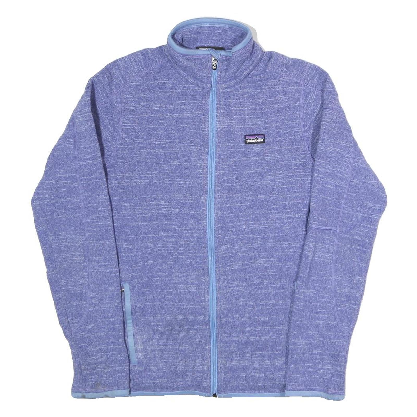 PATAGONIA Womens Purple Jacket S Polyester Zip Performance Casual
