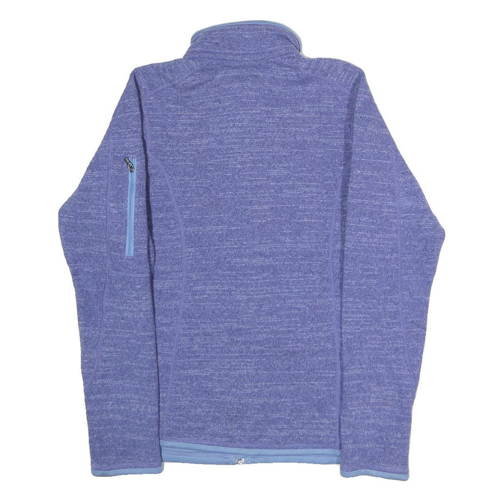 PATAGONIA Womens Purple Jacket S Polyester Zip Performance Casual