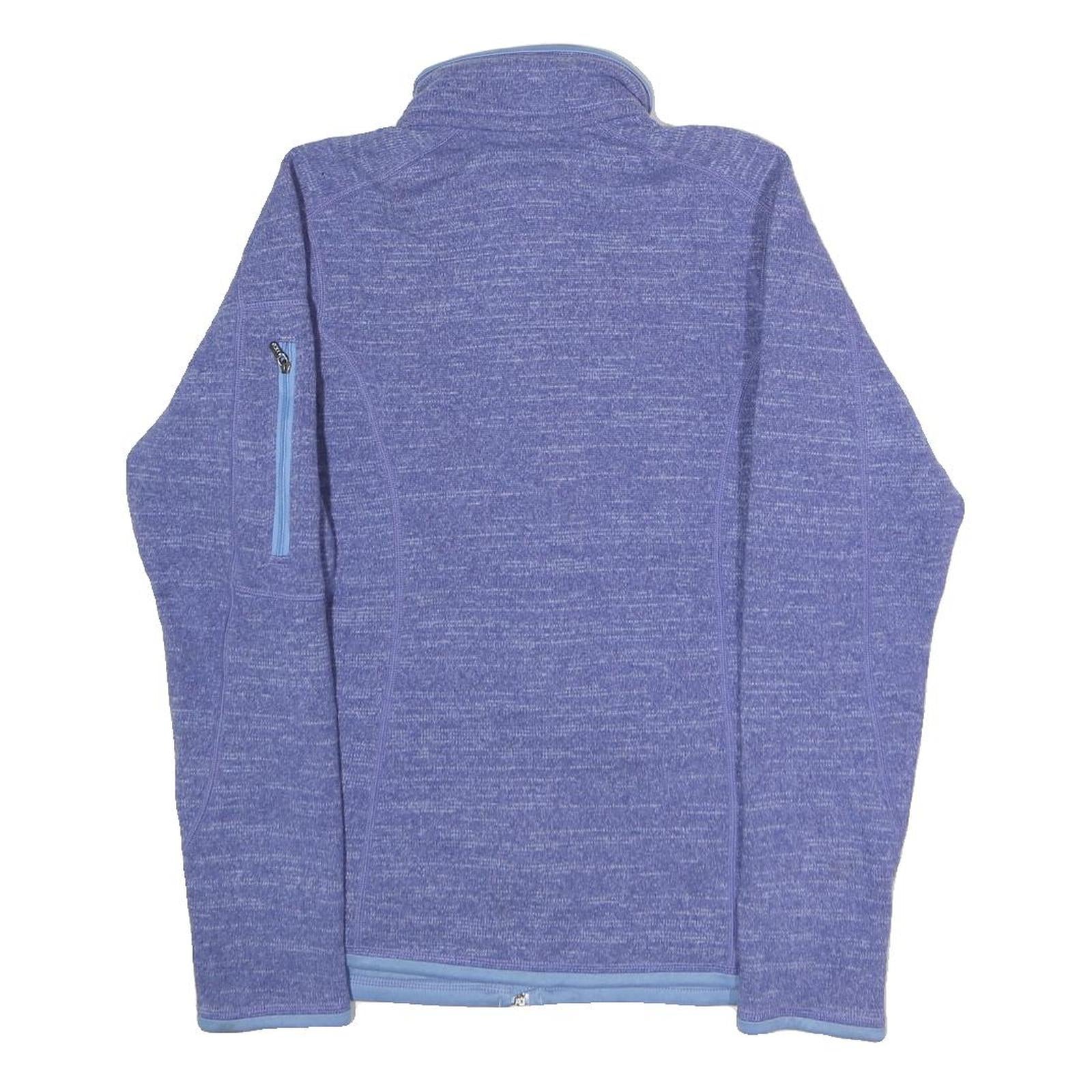 PATAGONIA Womens Purple Jacket S Polyester Zip Performance Casual