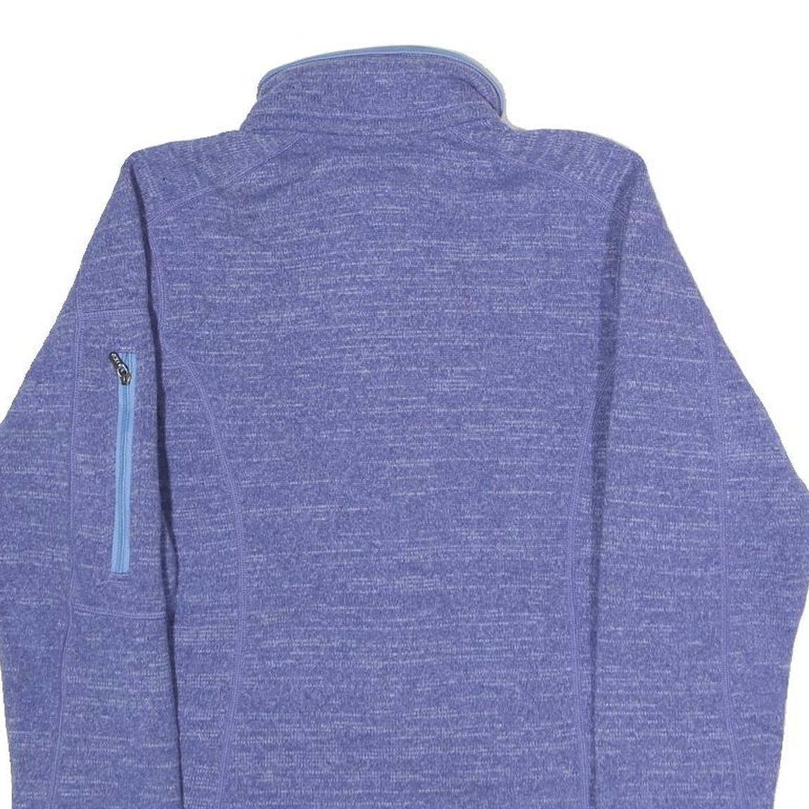 PATAGONIA Womens Purple Jacket S Polyester Zip Performance Casual