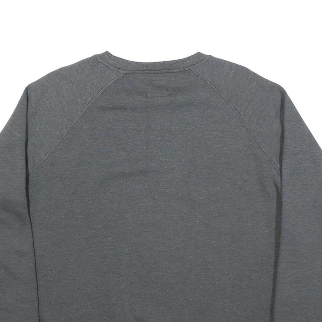 CHAMPION Womens Grey Cotton Blend Crew Neck Sweatshirt L Casual Pullover