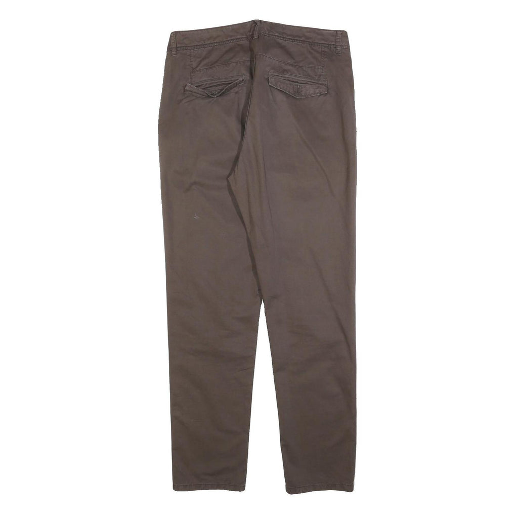 ANTONY MORATO Womens Cotton Blend Brown Slim Tapered Trousers W32 L30