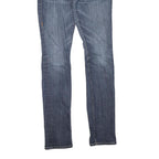 TRUE RELIGION Womens Regular Blue Denim Rinse Zip W24 L32 Classic Fit Jeans