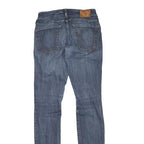 TRUE RELIGION Womens Regular Blue Denim Rinse Zip W24 L32 Classic Fit Jeans