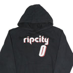 NIKE Mens Black Ripcity Lillard Hoodie S Basketball Cotton Pullover