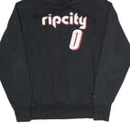 NIKE Mens Black Ripcity Lillard Hoodie S Basketball Cotton Pullover