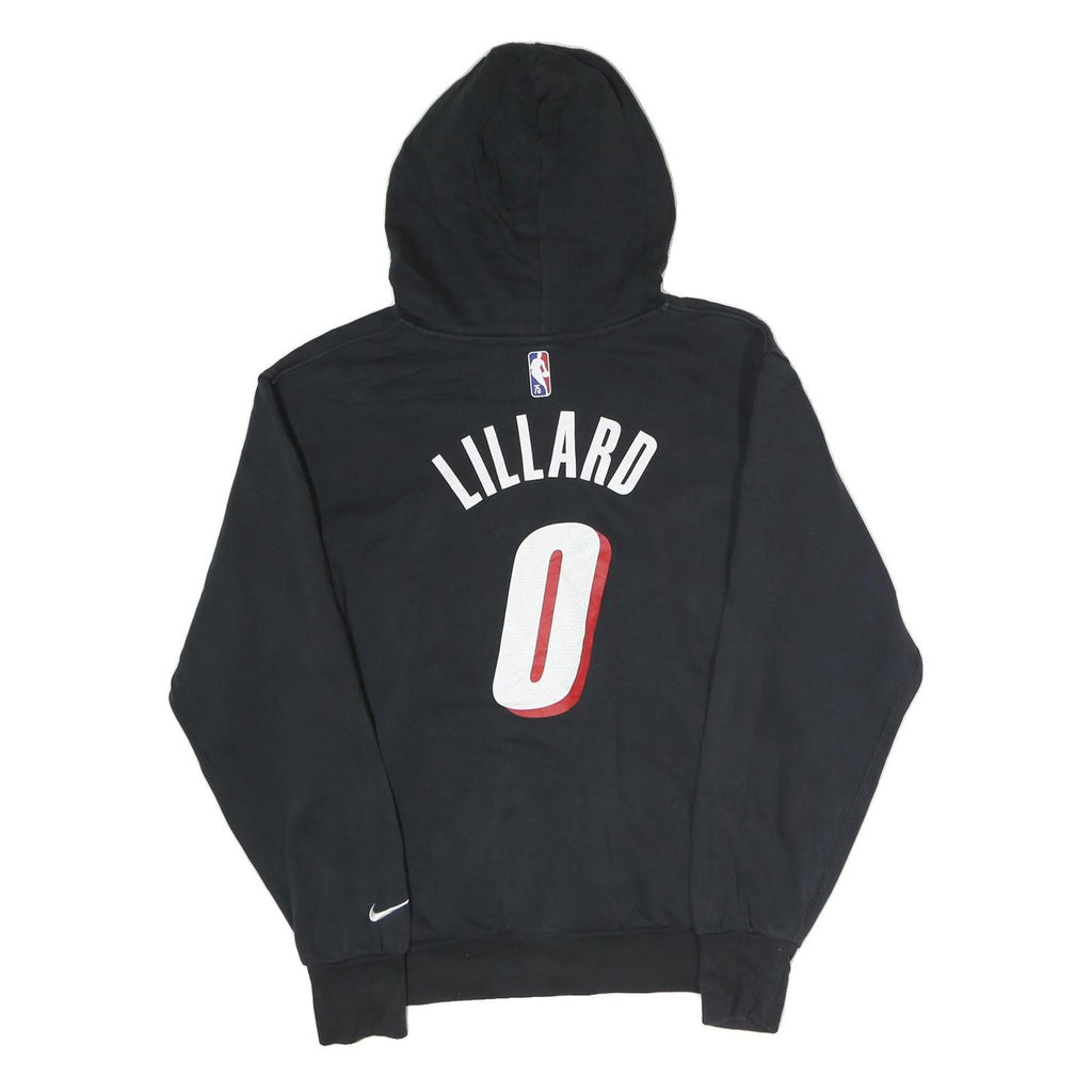 NIKE Mens Black Ripcity Lillard Hoodie S Basketball Cotton Pullover