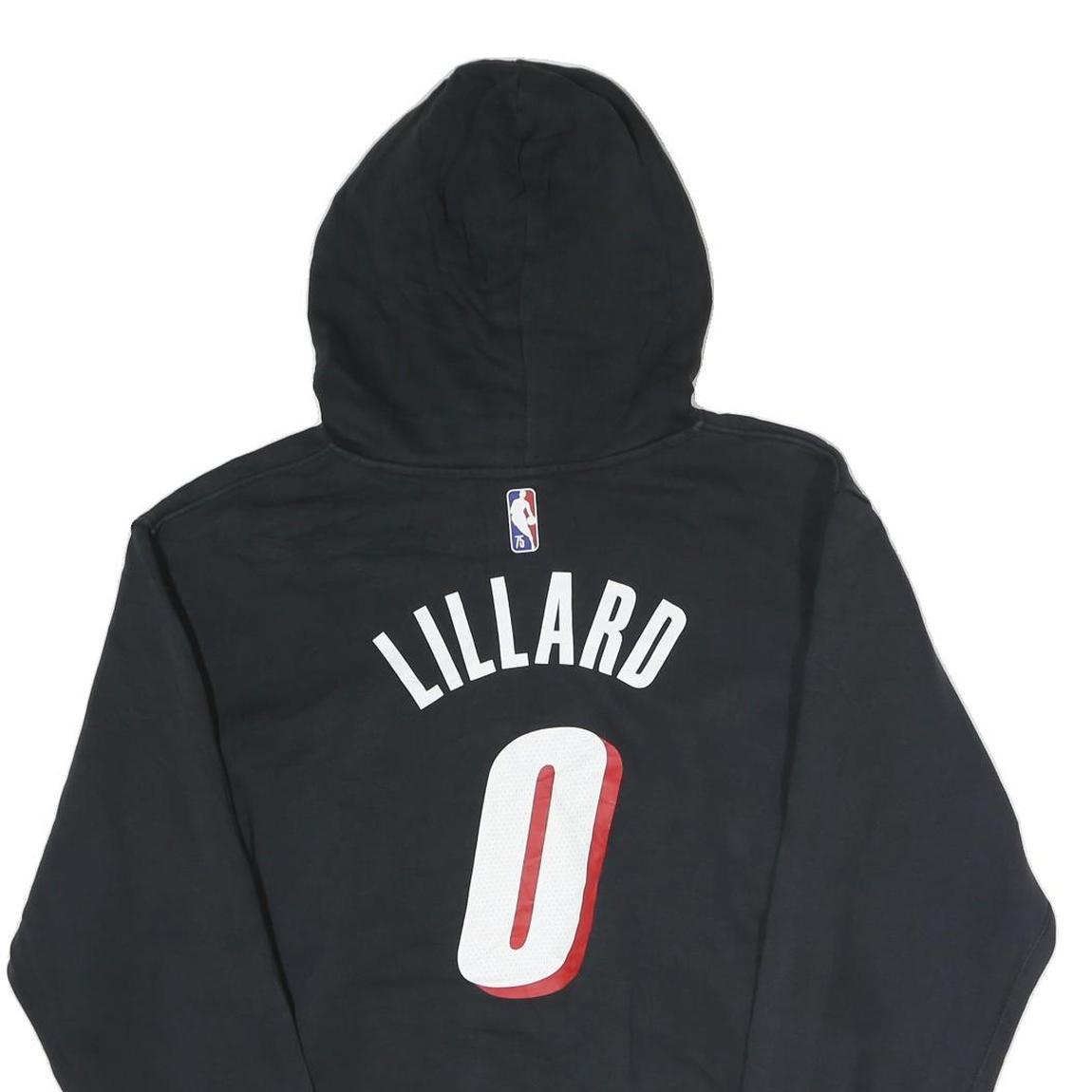 NIKE Mens Black Ripcity Lillard Hoodie S Basketball Cotton Pullover