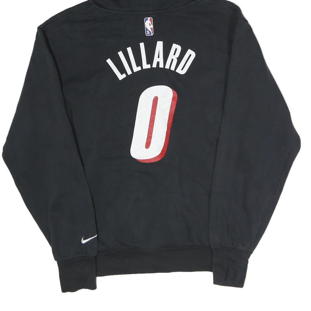 NIKE Mens Black Ripcity Lillard Hoodie S Basketball Cotton Pullover