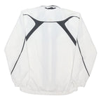 ADIDAS Mens White Black Track Jacket XL Polyester Blend Zip Athletic Sportswear