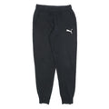 PUMA Mens Joggers Black Slim Tapered S W26 L28 Cotton Blend Casual Activewear