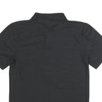 CARHARTT Mens Black Short Sleeve Plain S Cotton Blend Polo Shirt Workwear