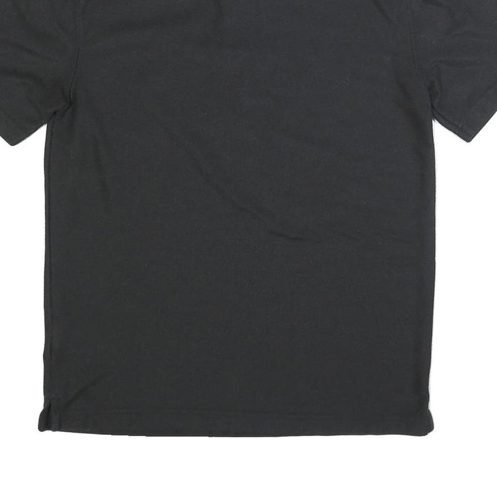 CARHARTT Mens Black Short Sleeve Plain S Cotton Blend Polo Shirt Workwear