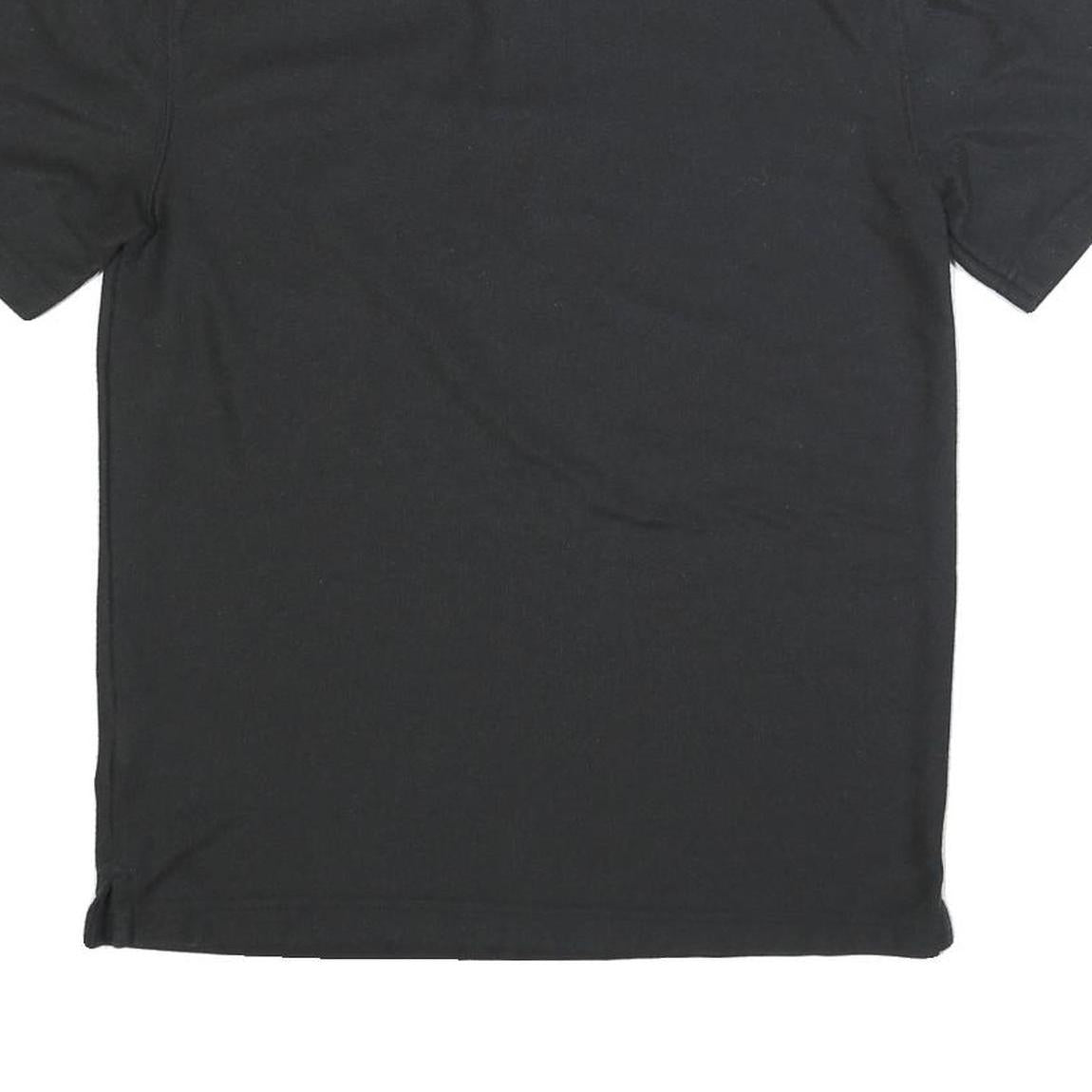 CARHARTT Mens Black Short Sleeve Plain S Cotton Blend Polo Shirt Workwear