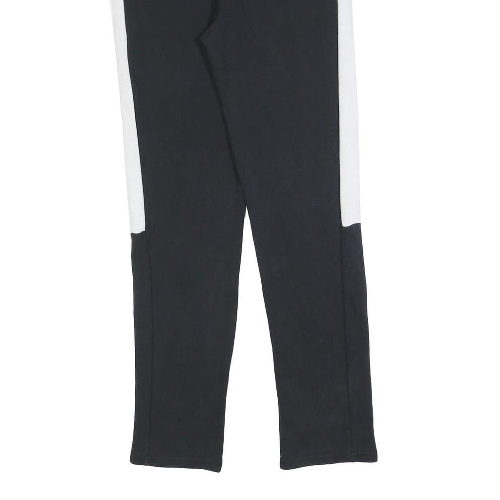 PUMA Mens Joggers Black & White Slim Tapered XS W25 L28 Cotton Blend