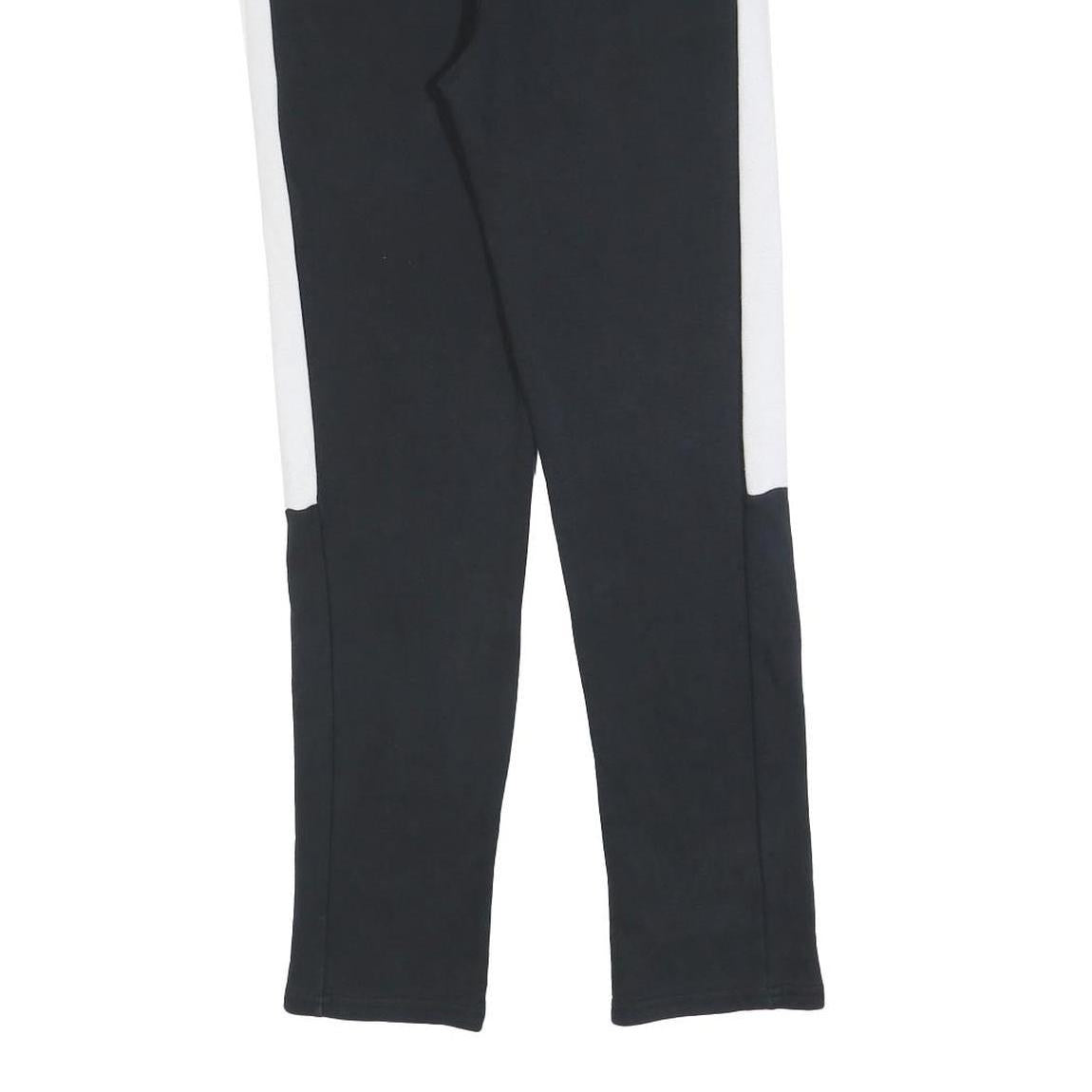 PUMA Mens Joggers Black & White Slim Tapered XS W25 L28 Cotton Blend