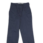 RED KAP Mens Polyester Blend Navy Regular Straight Trousers W30 L31 Classic Zip