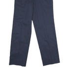 RED KAP Mens Polyester Blend Navy Regular Straight Trousers W30 L31 Classic Zip