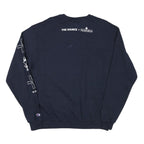 CHAMPION Mens Navy The Biggest Little Dispensary Crew Neck L Sweatshirt Cotton