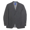 JOOP! Mens Grey Classic Jacket M Woven Plain Formal Button Closure