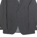 JOOP! Mens Grey Classic Jacket M Woven Plain Formal Button Closure