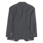 JOOP! Mens Grey Classic Jacket M Woven Plain Formal Button Closure