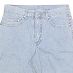 GREEN LABEL BY HIS Mens Shorts Blue Denim Casual M W32 Cotton Blend Relaxed Fit