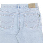 GREEN LABEL BY HIS Mens Shorts Blue Denim Casual M W32 Cotton Blend Relaxed Fit
