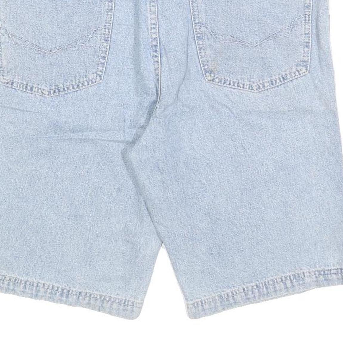 GREEN LABEL BY HIS Mens Shorts Blue Denim Casual M W32 Cotton Blend Relaxed Fit