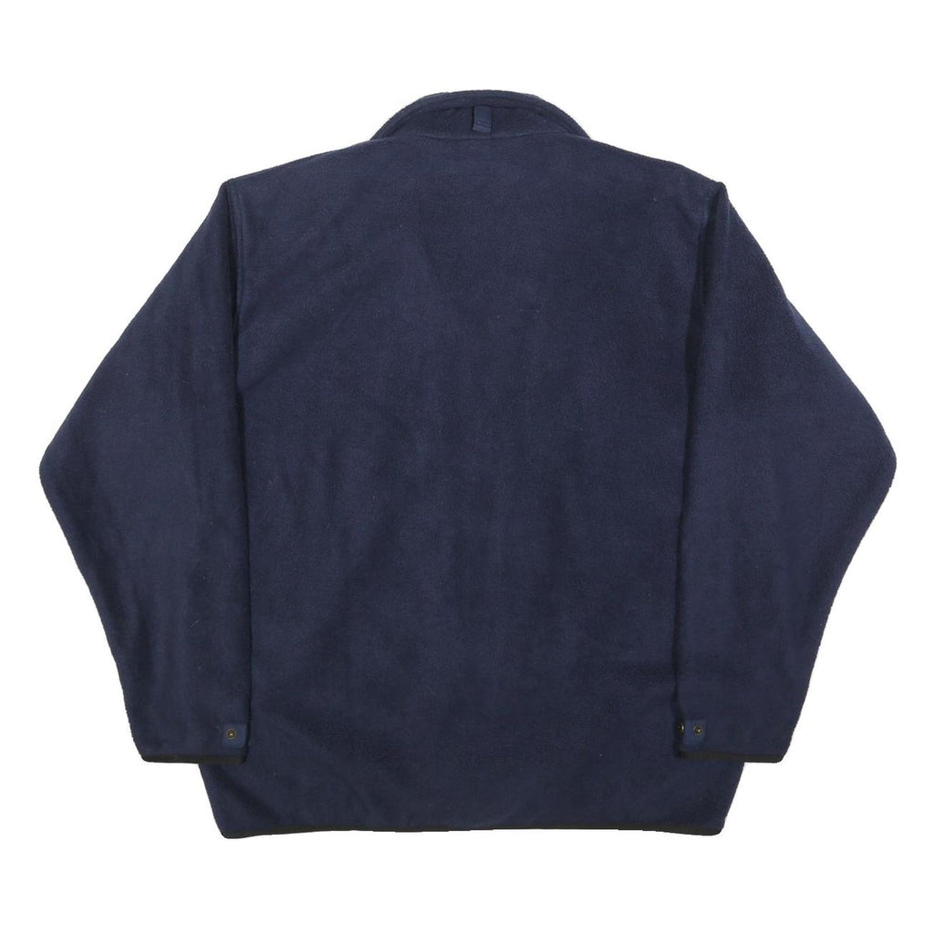 CLIQUE Mens Navy Blue Jacket M Polyester Plain Zip Casual Lightweight Outerwear