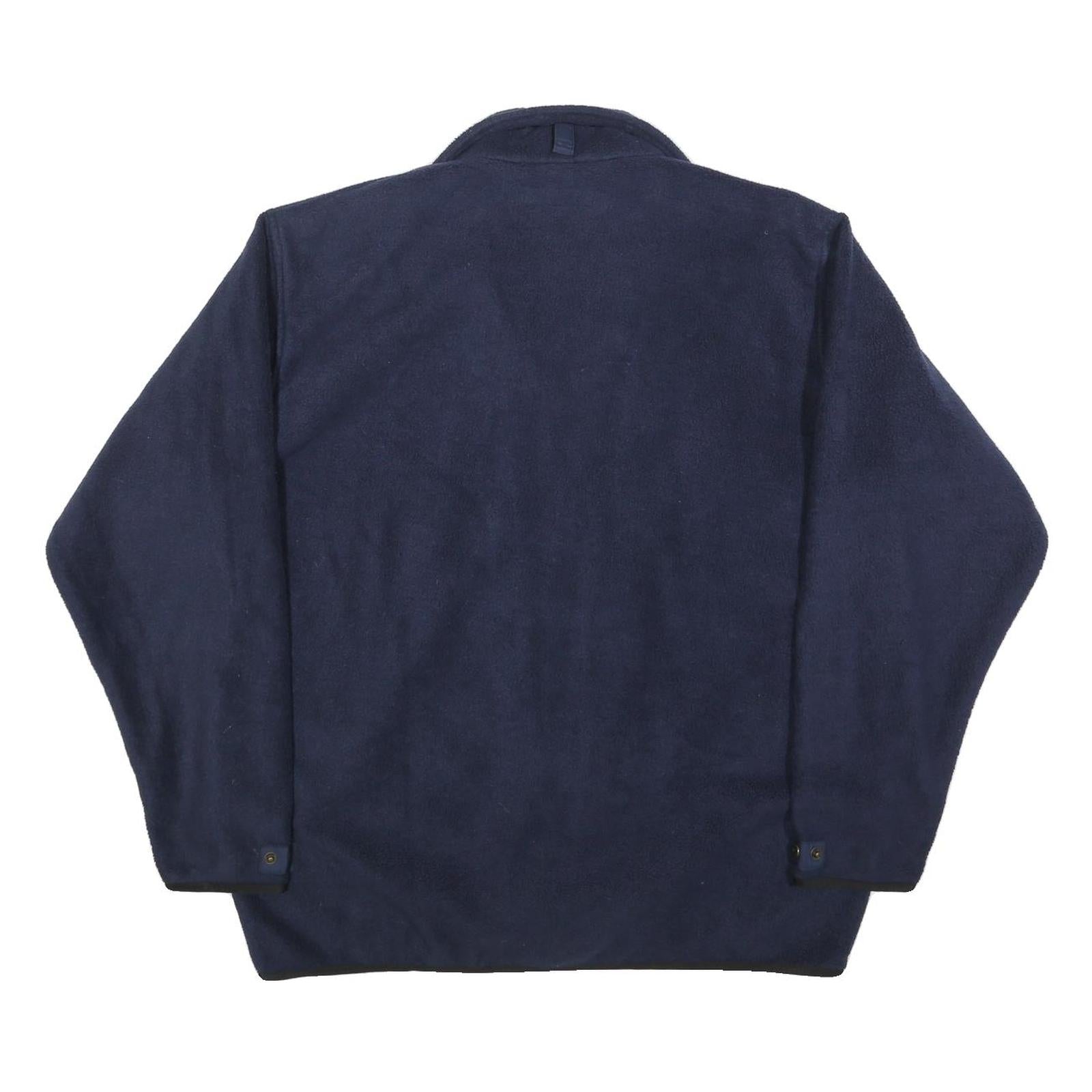 CLIQUE Mens Navy Blue Jacket M Polyester Plain Zip Casual Lightweight Outerwear