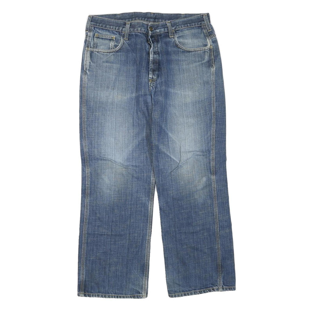 CARHARTT Womens Jeans Blue Regular Straight Denim Medium W36 L30 Durable