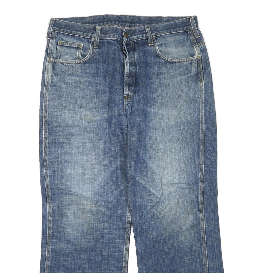 CARHARTT Womens Jeans Blue Regular Straight Denim Medium W36 L30 Durable