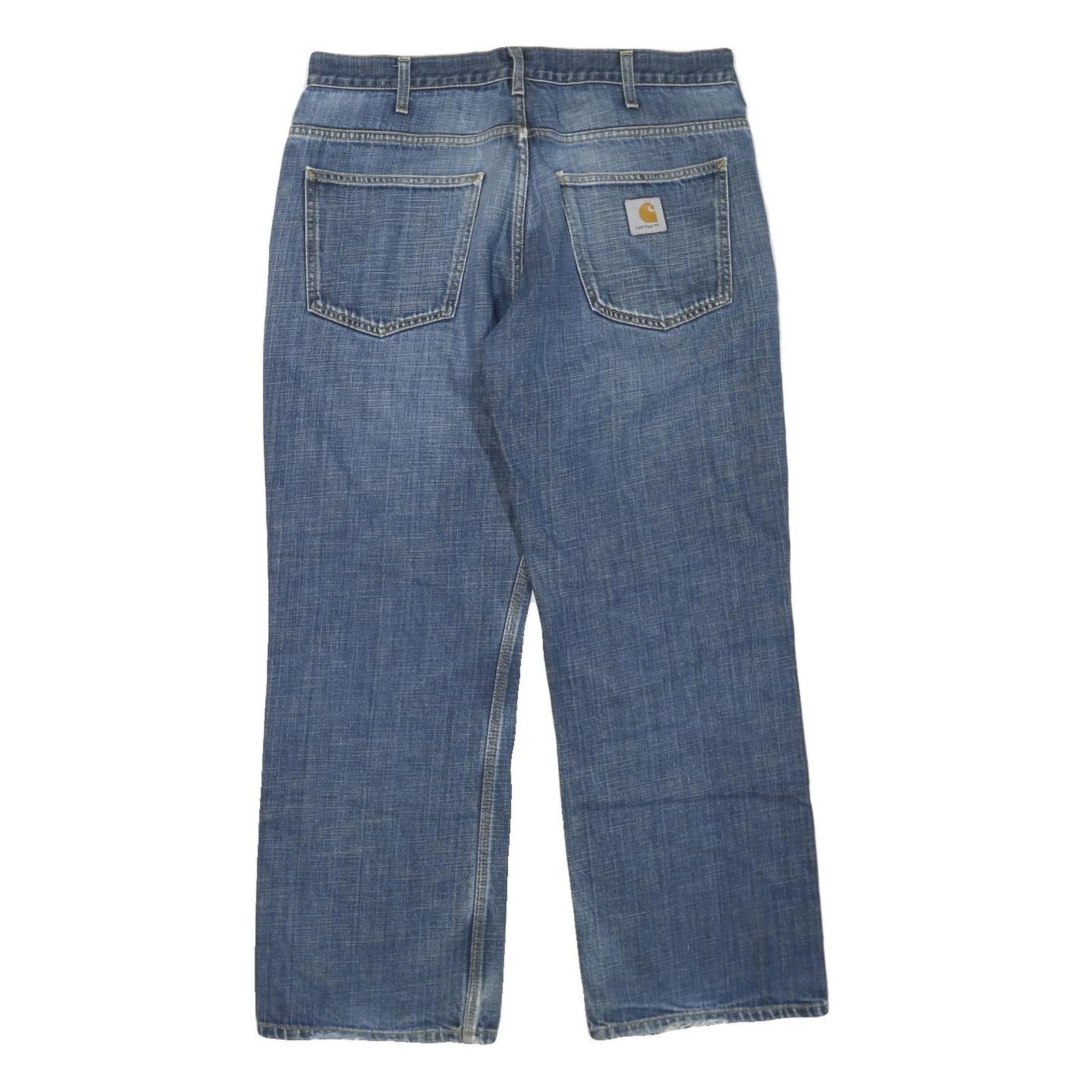 CARHARTT Womens Jeans Blue Regular Straight Denim Medium W36 L30 Durable