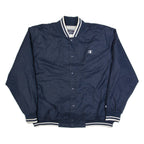 CHAMPION Mens Varsity Jacket Black USA XL
