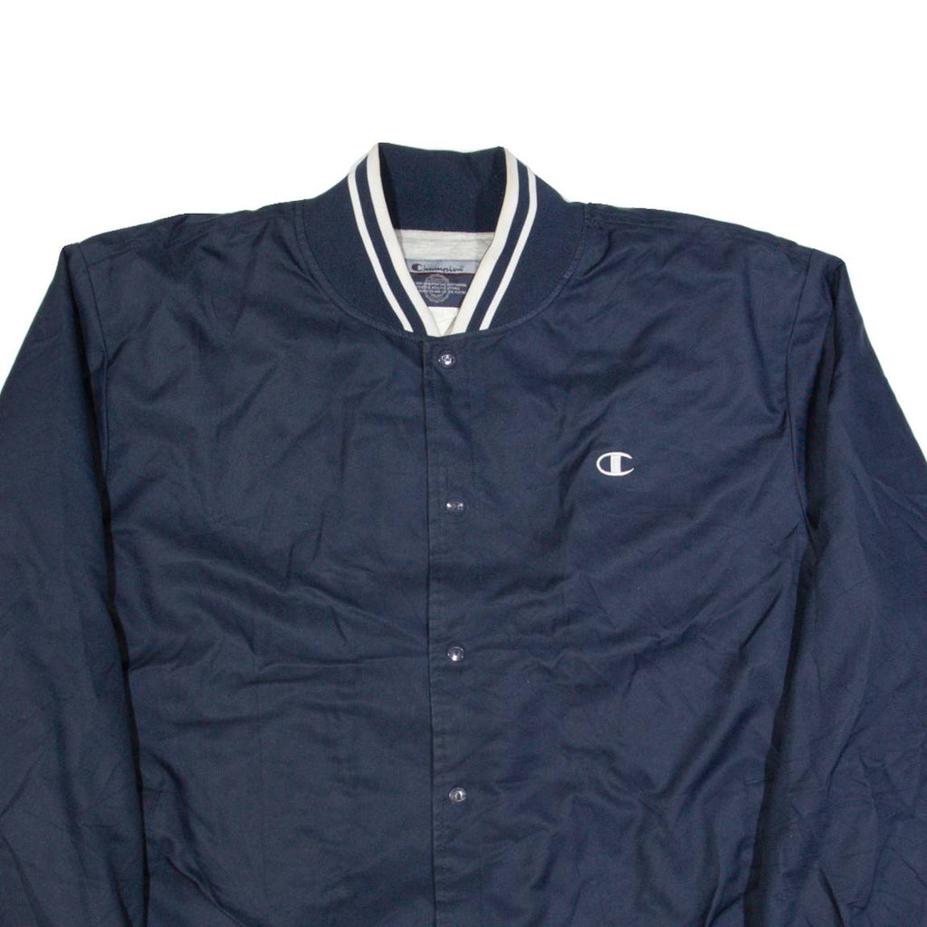 CHAMPION Mens Varsity Jacket Black USA XL