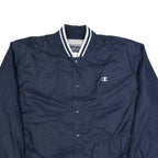 CHAMPION Mens Varsity Jacket Black USA XL