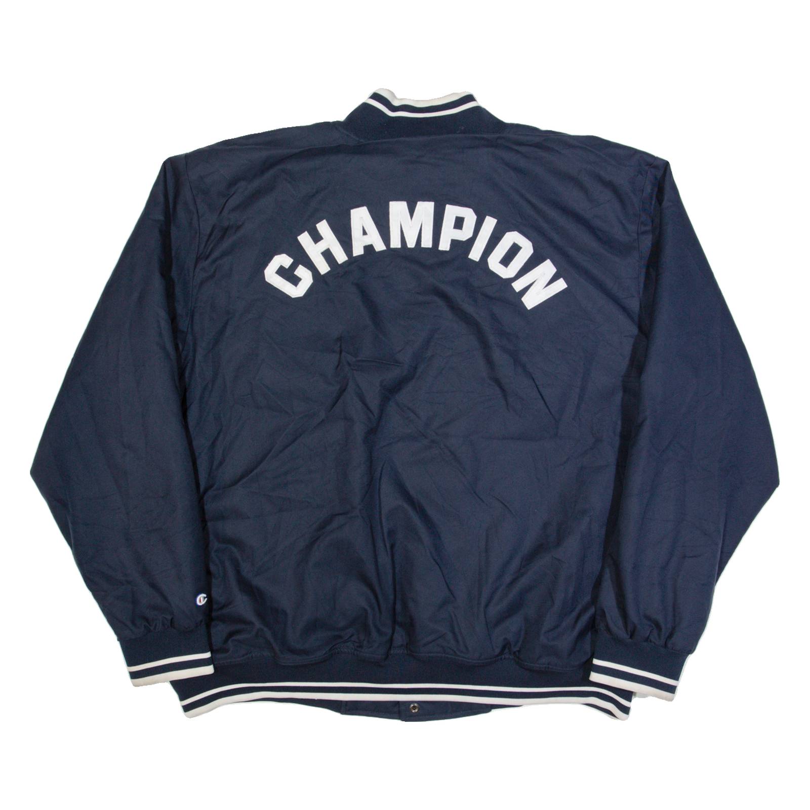 CHAMPION Mens Varsity Jacket Black USA XL