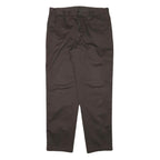 CALVIN KLEIN JEANS Mens Relaxed Brown Cotton Blend Trousers W37 L33 Casual Fit