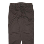 CALVIN KLEIN JEANS Mens Relaxed Brown Cotton Blend Trousers W37 L33 Casual Fit