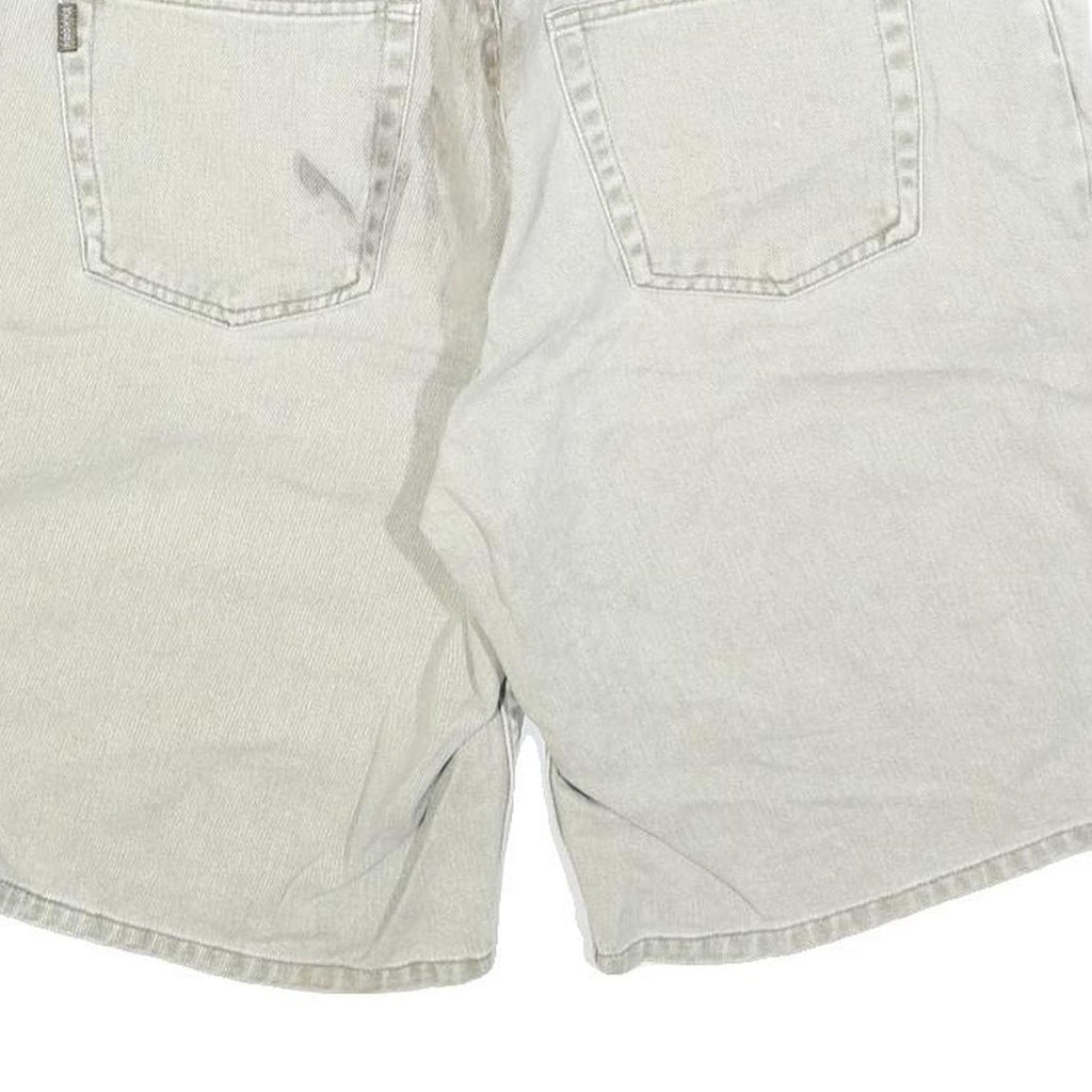 MERONA Mens Shorts Beige Casual Plain L W35 Cotton Blend