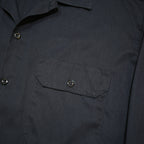 DICKIES Mens Navy Blue Work Shirt M Button Up Long Sleeve Durable