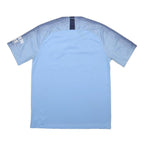 NIKE Mens Blue Manchester City Football Shirt L Short Sleeve V-Neck Sports