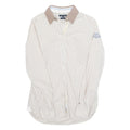 TOMMY HILFIGER Womens Shirt Beige Check Long Sleeve UK 8