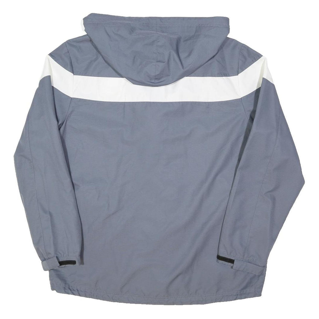 ADIDAS Mens Grey & White KSU Club Sports Officer Zip Jacket L Polyester Blend