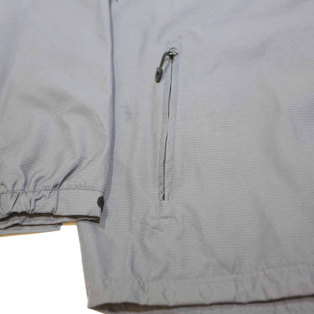 ADIDAS Mens Grey & White KSU Club Sports Officer Zip Jacket L Polyester Blend