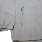 ADIDAS Mens Grey & White KSU Club Sports Officer Zip Jacket L Polyester Blend